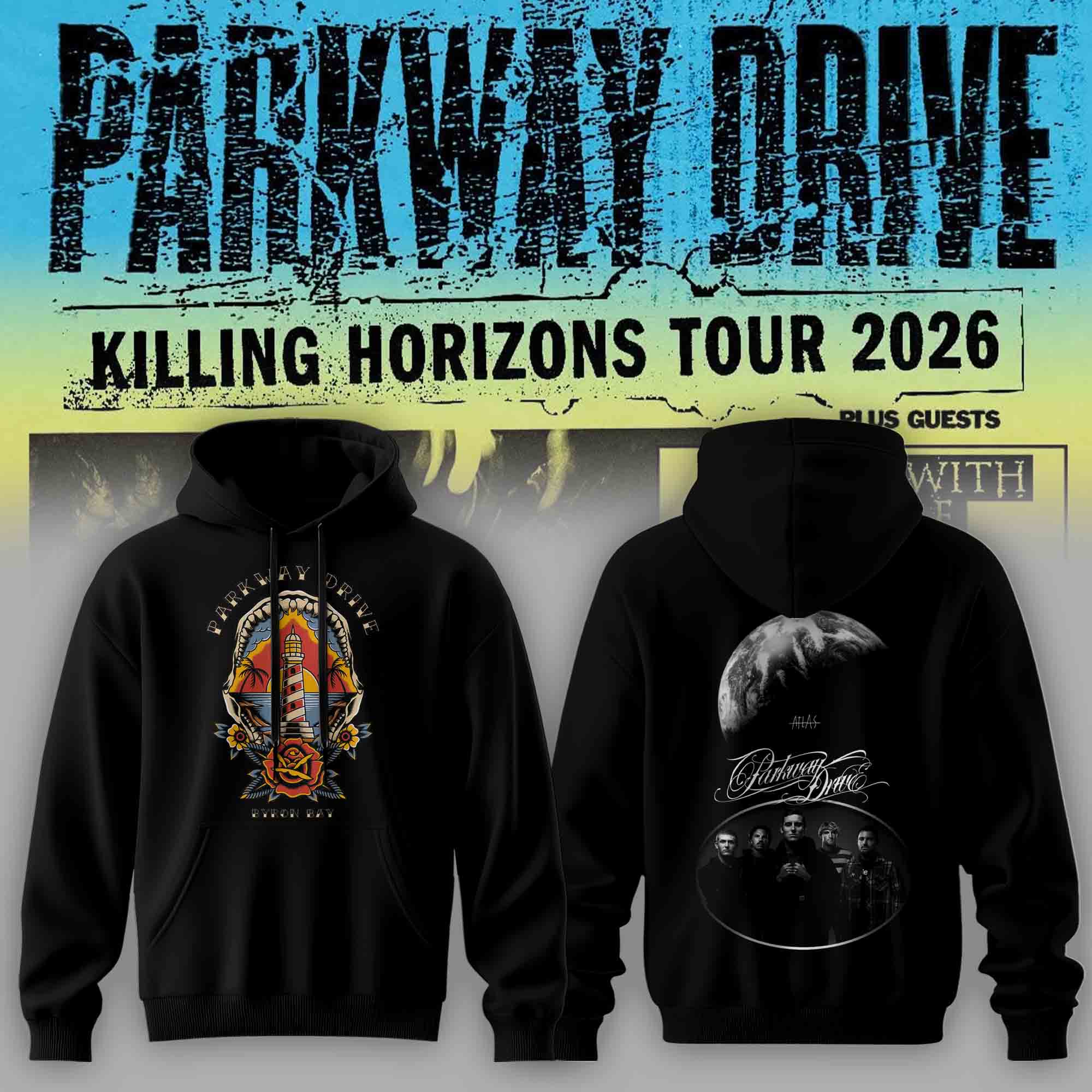 Parkway Drive Killing Horizons Tour Hoodie Gift For Metal Fans Live Collection