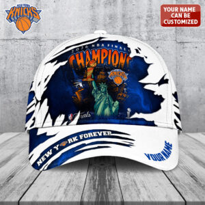 Personalized New York Knicks Nba Finals Champions 2026 Classic Cap Gift For Basketball Fans Championship Year