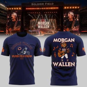 Chicago Bears X Morgan Wallen Tour Graphic T-Shirt Gift For Bears Fans 2026