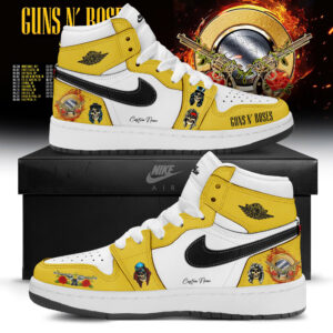 Guns N Roses 2026 Tour Collector Air Jordan 1 Sneakers Gift For Music Lovers