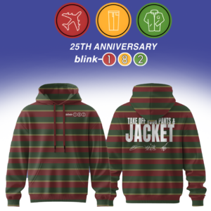 Blink182 Anniversary Collection Official Merchandise Hoodie Gift For Dedicated Fans