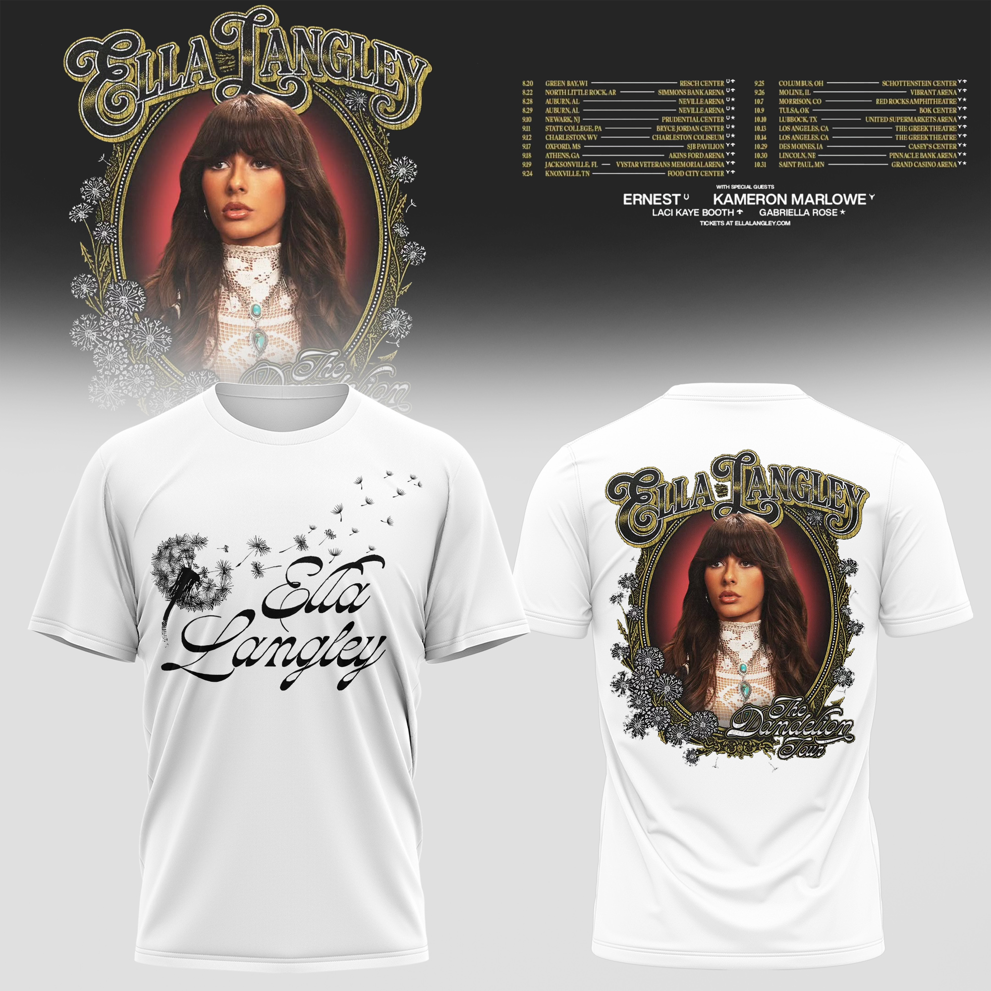Dandelion Dreams Graphic T-Shirt Gift For Music Fans Concert Collection 2026