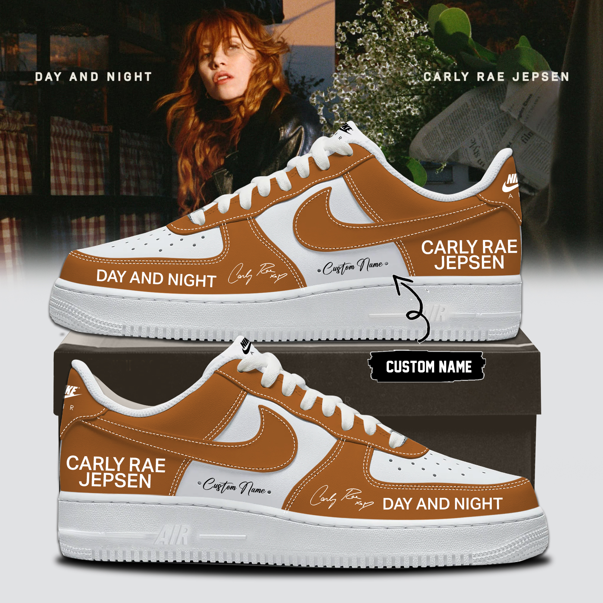 Carly Rae Jepsen Day And Night Album Tour Inspired Shoes Gift For Pop Music Lovers