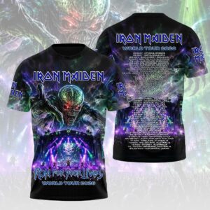 Iron Maiden World Tour 2026 3D Apparel Gift For Concert Fans Official Merchandise