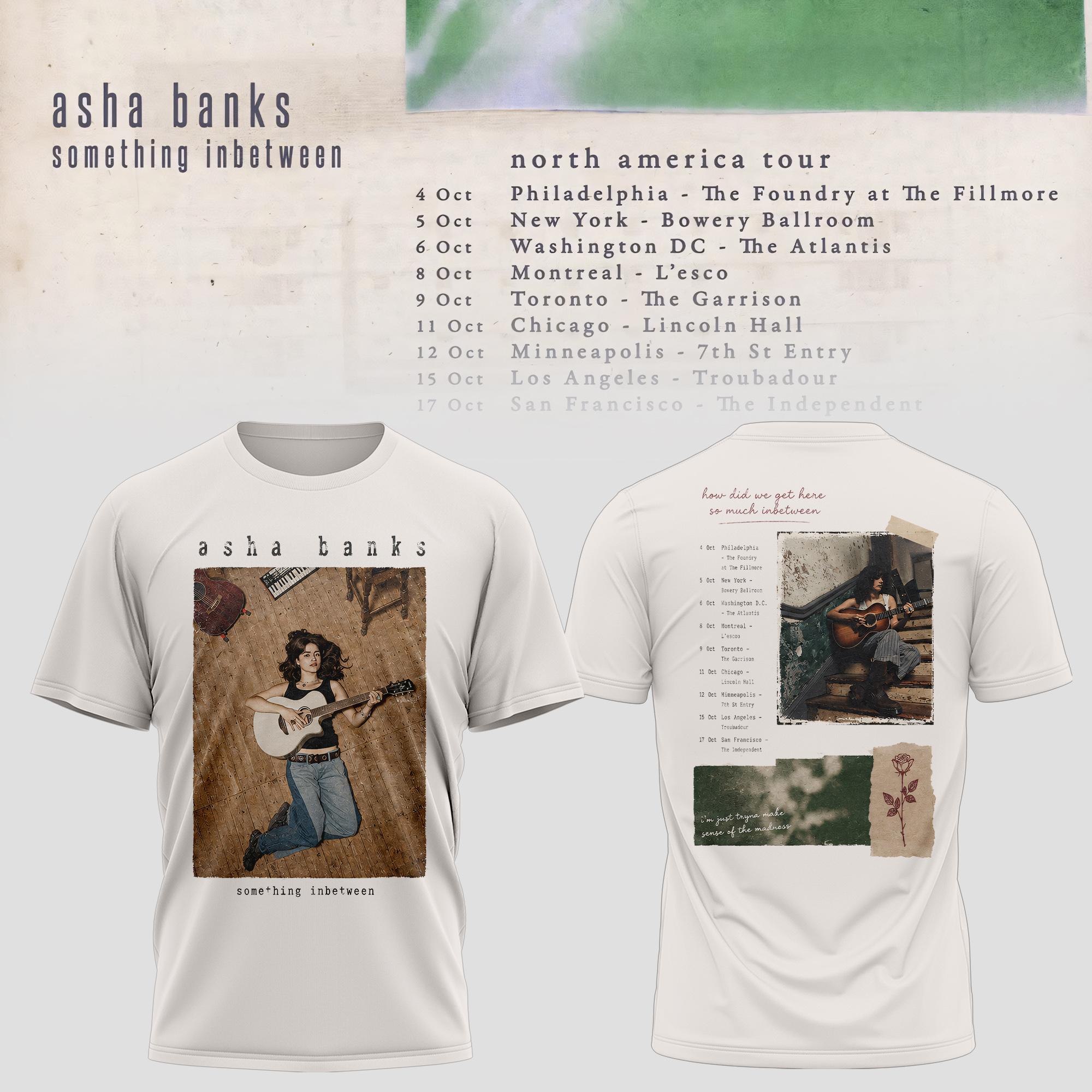 Asha Banks Something Inbetween Tour Limited Tour T-Shirt