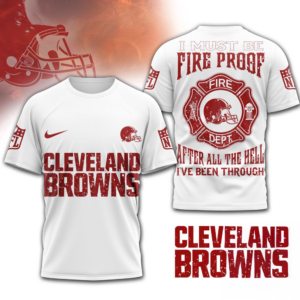 Cleveland Browns Nfl Built By Fire Game Day Limited Edition 3D Shirt Gift For Browns Fans