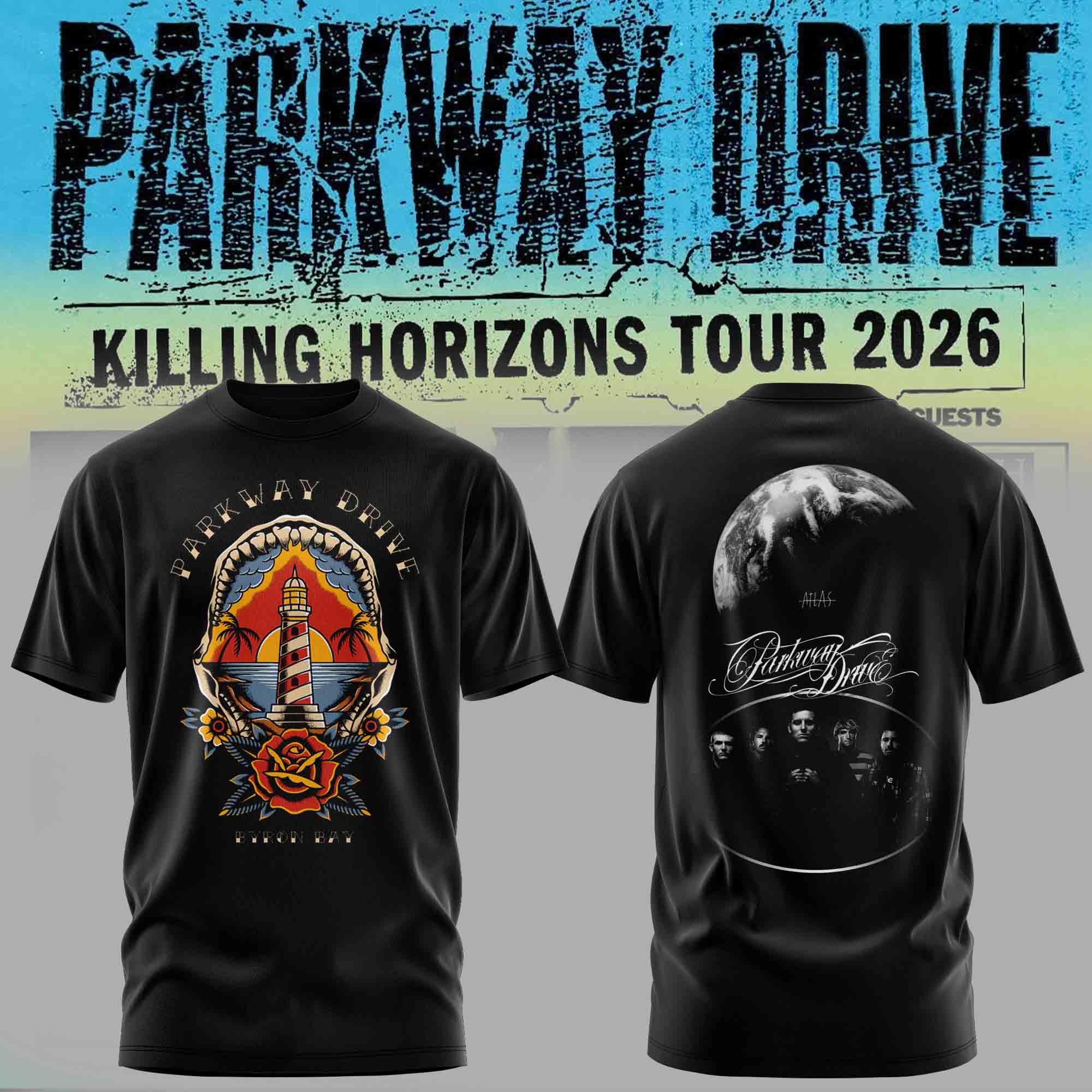 Parkway Drive Killing Horizons Tour Premium T-Shirt Gift For Dedicated Fans