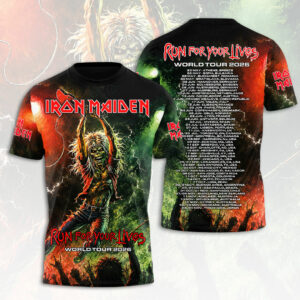 Iron Maiden World Tour 2026 3D Apparel Gift For Classic Rock Fans Tour Collection