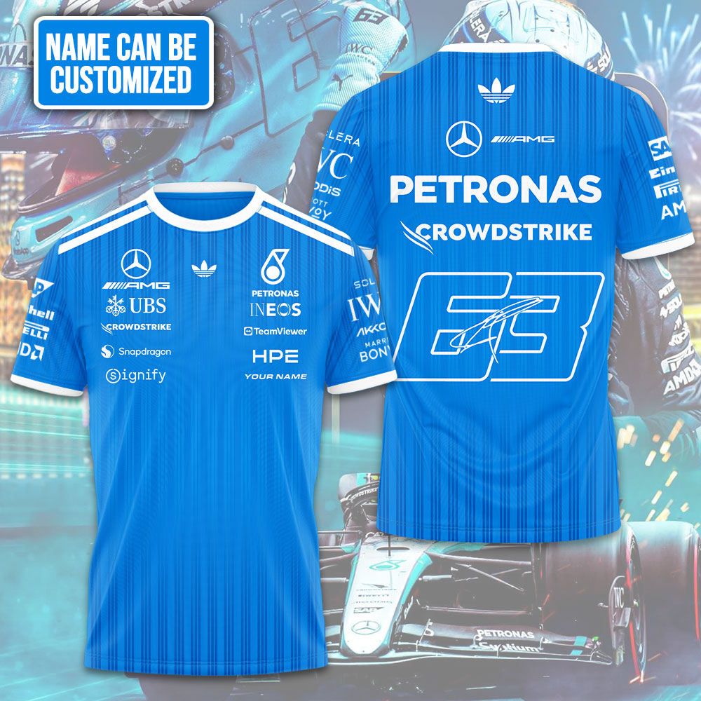 Mercedes Amg Petronas F1 Team 2026 Personalized 3D Apparel Gift For Motorsport Fans Formula One Season