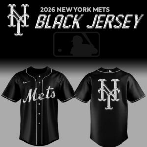 New York Mets Back In Black 2026 Jersey Gift For Mets Supporters