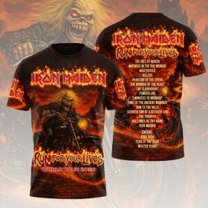 Iron Maiden World Tour 2026 Concert Collection 3D Apparel Gift For Tour Fans
