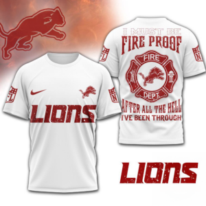 Detroit Lions Nfl Built By Fire Game Day Limited Edition 3D Shirt Gift For Lions Fans
