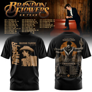 Brandon Flowers On Tour 2026 Official Concert T-Shirt Edition