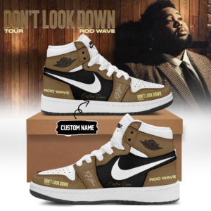 Rod Wave Dont Look Down Tour 2026 Collector Signature Shoes Gift For Hip Hop Fans