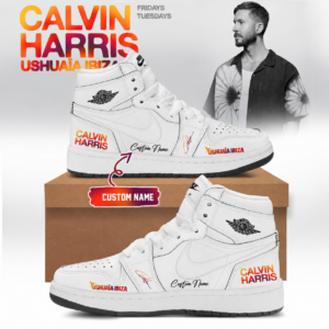 Calvin Harris Ushuaia Ibiza 2026 Limited Edition Signature Shoes Version 2 Gift For Music Lovers