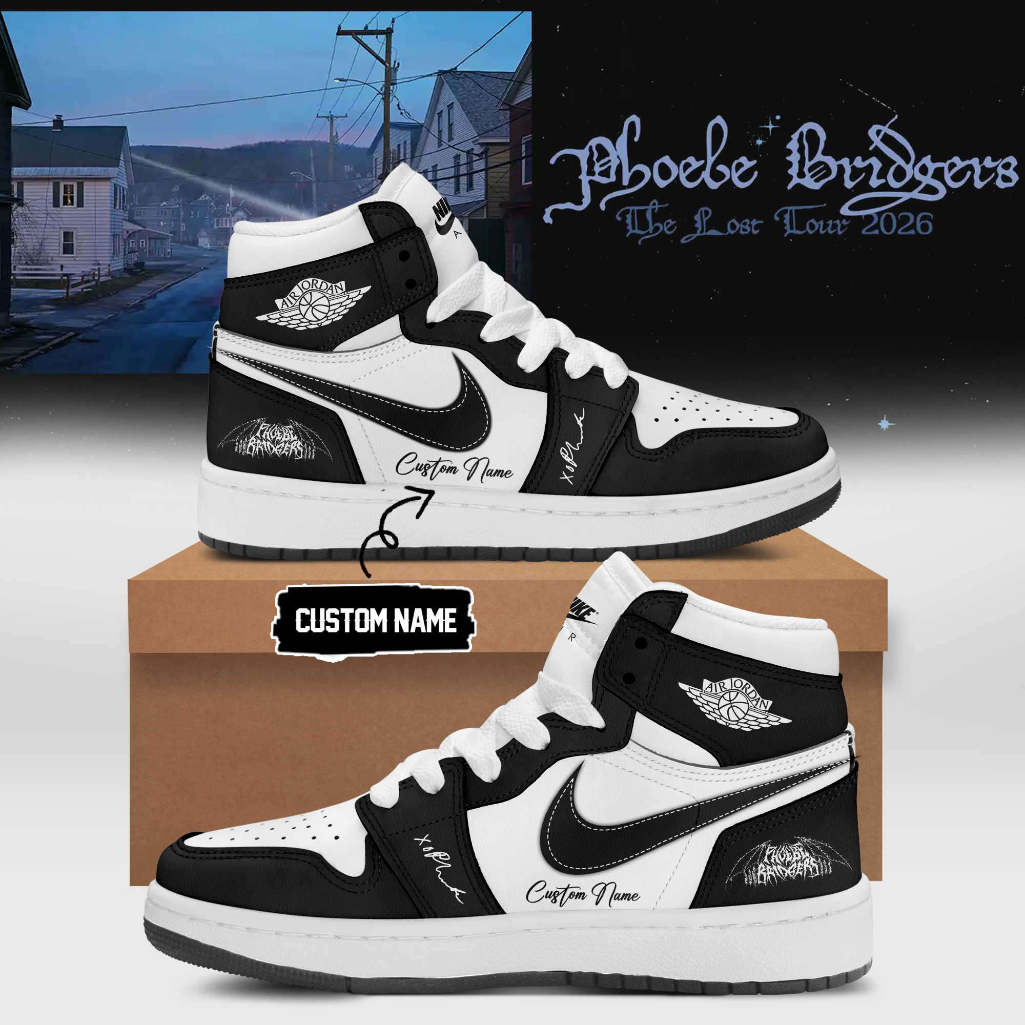 Phoebe Bridgers The Lost Tour Premium Collector Shoes Gift For Indie Music Fans