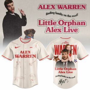Alex Warren Little Orphan Live Baseball Jersey Gift For Concert Fans Special Edition