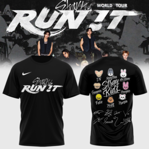 Stray Kids Run It World Tour 2026 Collector Fan T-Shirt Gift For Concert Goers