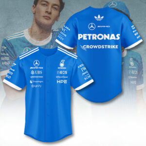 Mercedes Amg Petronas F1 Team Baseball Jersey Gift For Motorsport Fans Racing Collection