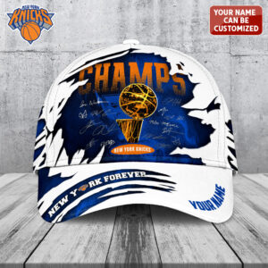 Personalized New York Knicks Nba Finals Champions 2026 Classic Cap Gift For Knicks Supporters Victory Celebration