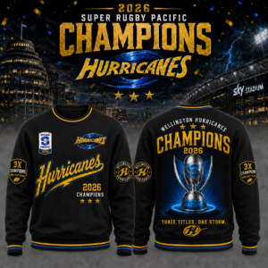 Hurricanes Super Rugby Champions 2026 Premium Fan Sweatshirt