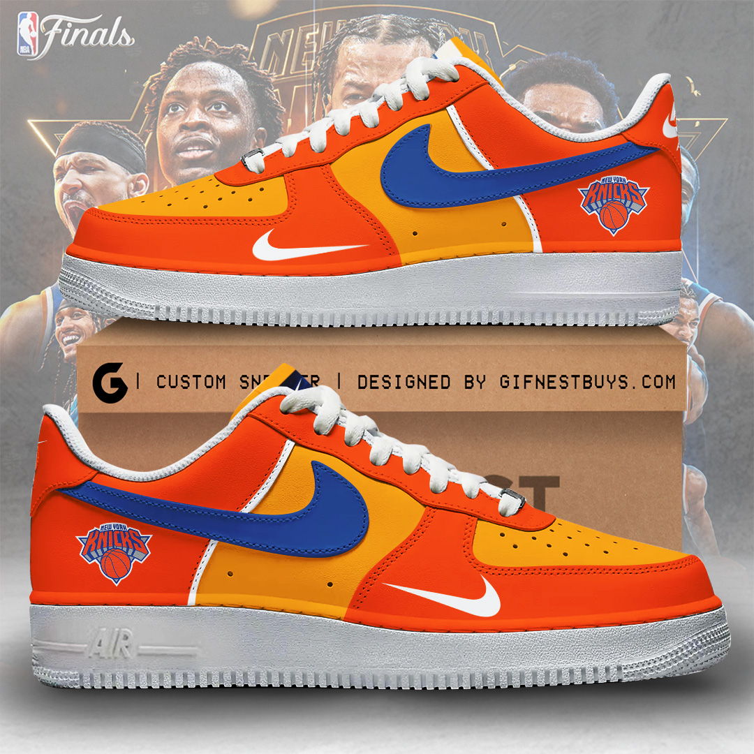 New York Knicks AF1 Sneaker Gift for Knicks Fans Everyday Wear