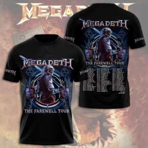 Megadeth Tour 2026 3D Apparel Gift For Heavy Metal Fans Concert Season