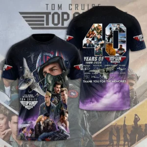 Top Gun 40Th Anniversary 3D Apparel Gift For Movie Fans Celebration 2026