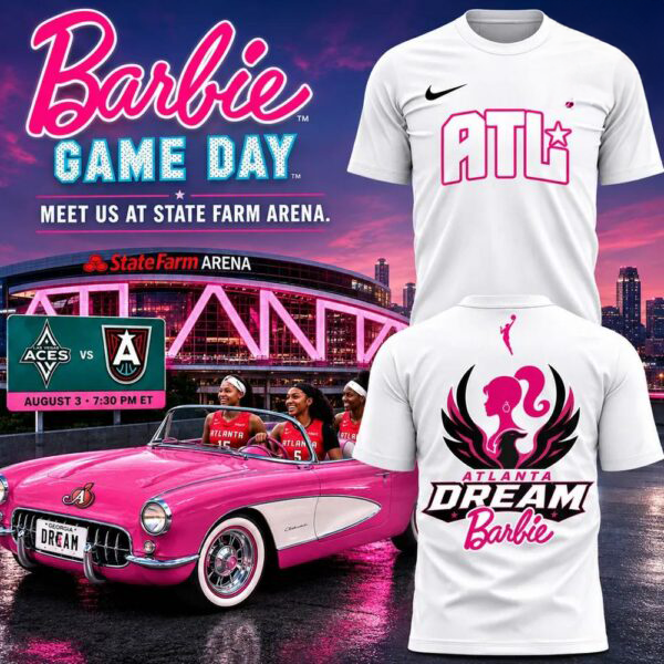 Atlanta Dream X Barbie Game Day Wnba Basketball Graphic T-Shirt Gift For Wnba Supporters