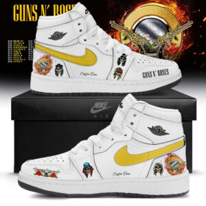 Guns N Roses 2026 Tour Air Jordan 1 Sneakers Gift For Rock Fans