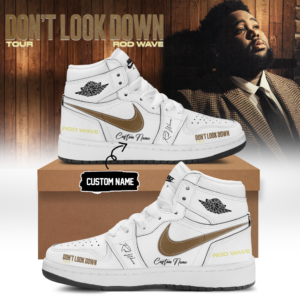 Rod Wave Dont Look Down Tour 2026 Limited Edition Signature Sneakers Gift For Music Enthusiasts
