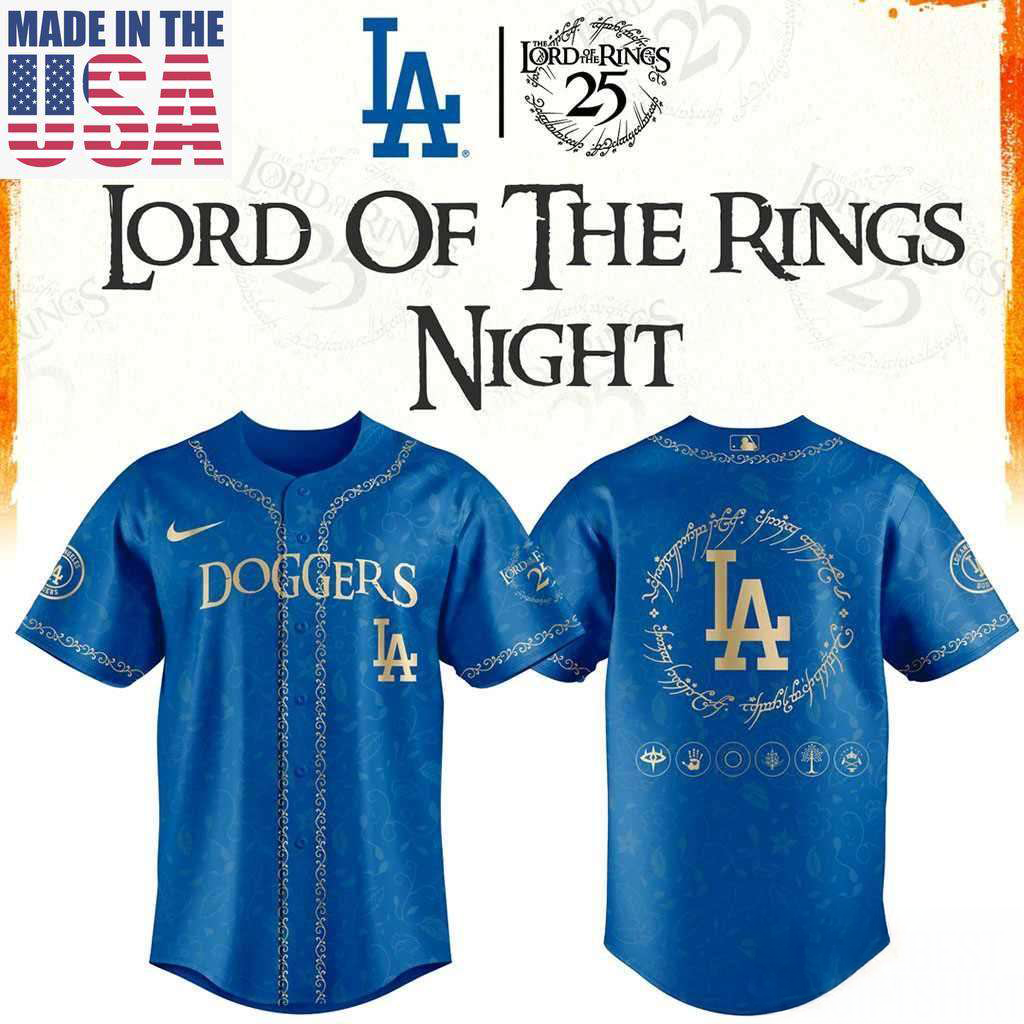 Los Angeles Dodgers The Lord Of The Rings Limited Edition Jersey
