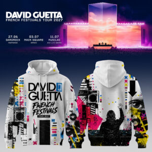 David Guetta France Tour 2026 Concert Hoodie