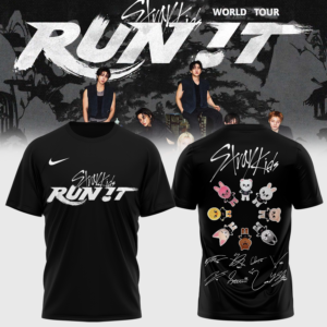Stray Kids Run It World Tour 2026 Exclusive T-Shirt Gift For Stay Collectors