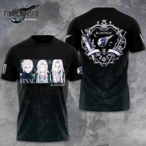 Final Fantasy Vii 30Th Anniversary 3D Apparel Gift For Gaming Fans Anniversary Celebration