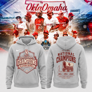 Oklahoma Sooners 2026 Baseball Championship Commemorative Hoodie