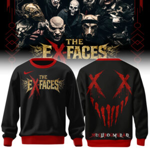 The Ex Faces Metal Typography Cross Eyes Sweatshirt Gift For Music Lovers