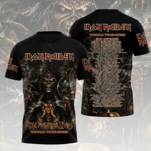 Iron Maiden World Tour 2026 3D Apparel Gift For Heavy Metal Enthusiasts Tour Season