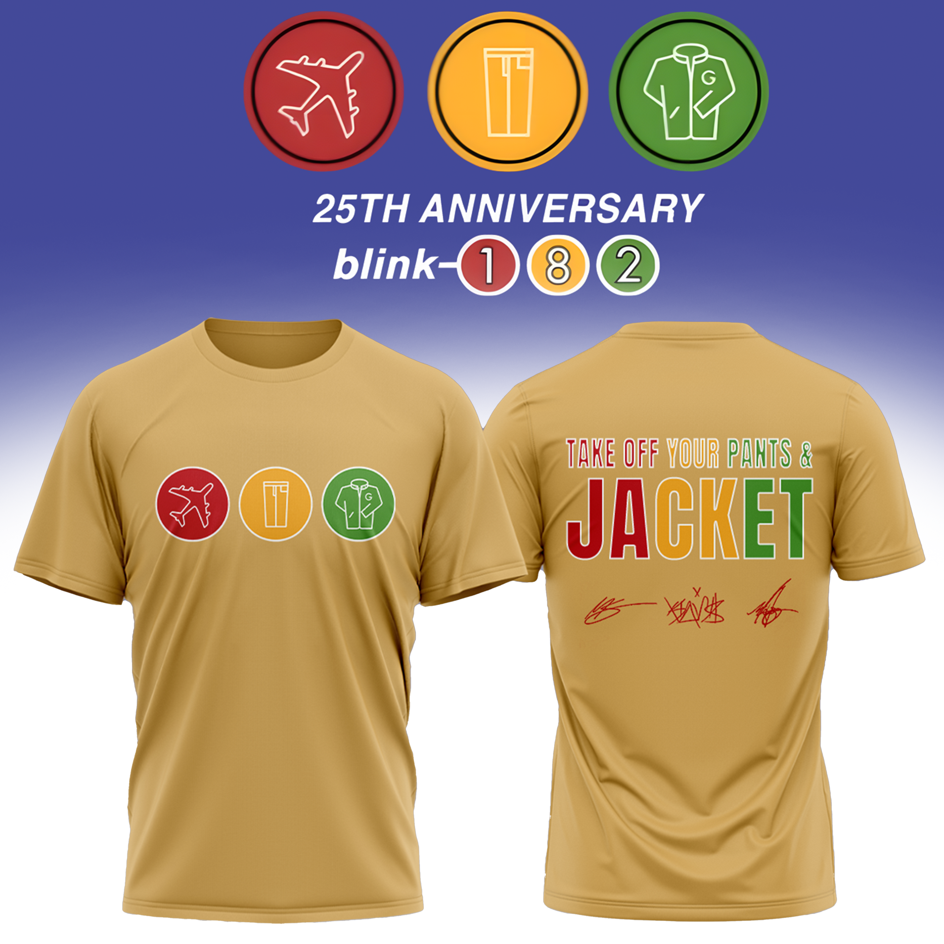 Blink182 Anniversary Collection Premium Graphic T-Shirt Gift For Concert Fans