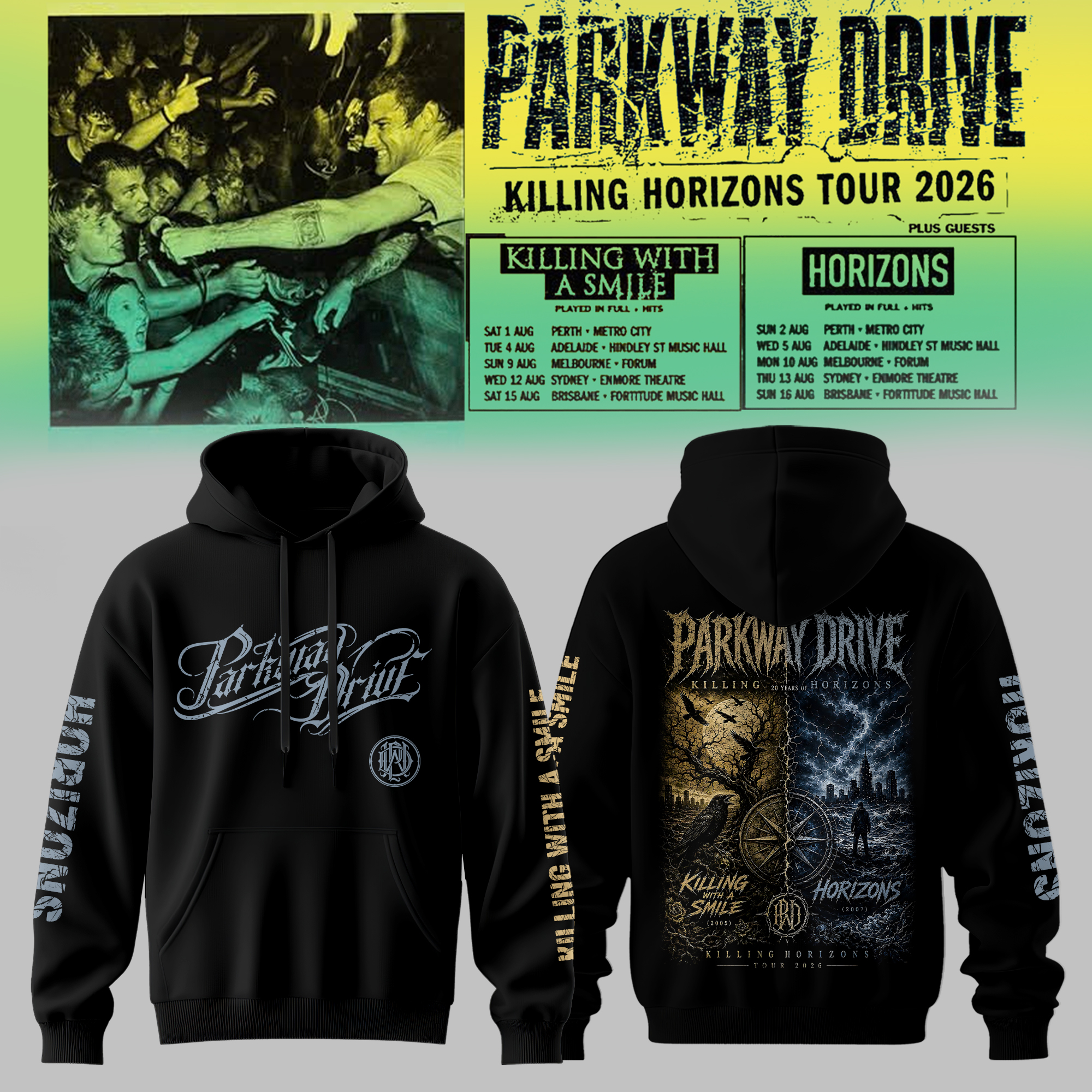 Killing Horizons Legacy Hoodie Gift For Metal Fans Anniversary Collection