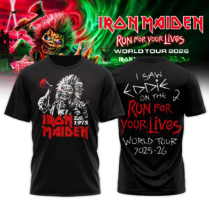 Iron Maiden Run For Your Lives Tour Limited Edition Fan T-Shirt Collection