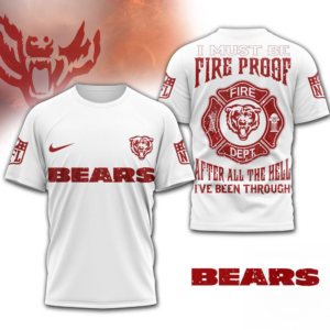 Chicago Bears Nfl Built By Fire Game Day Limited Edition 3D Shirt Gift For Bears Fans