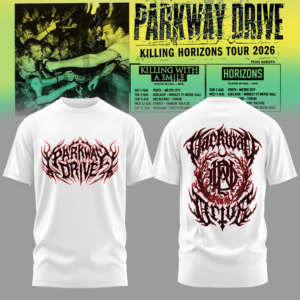 Parkway Drive Red Graphic T-Shirt Gift For Metal Supporters Tour Merchandise