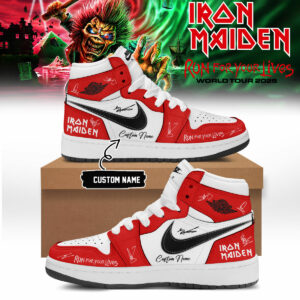 Iron Maiden Run For Your Lives World Tour Fan Collection Shoes Gift For Music Lovers