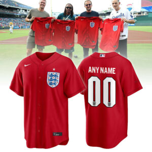 England X Mlb 2026 Federation Baseball Jersey Gift For Sports Fans Tournament Season
