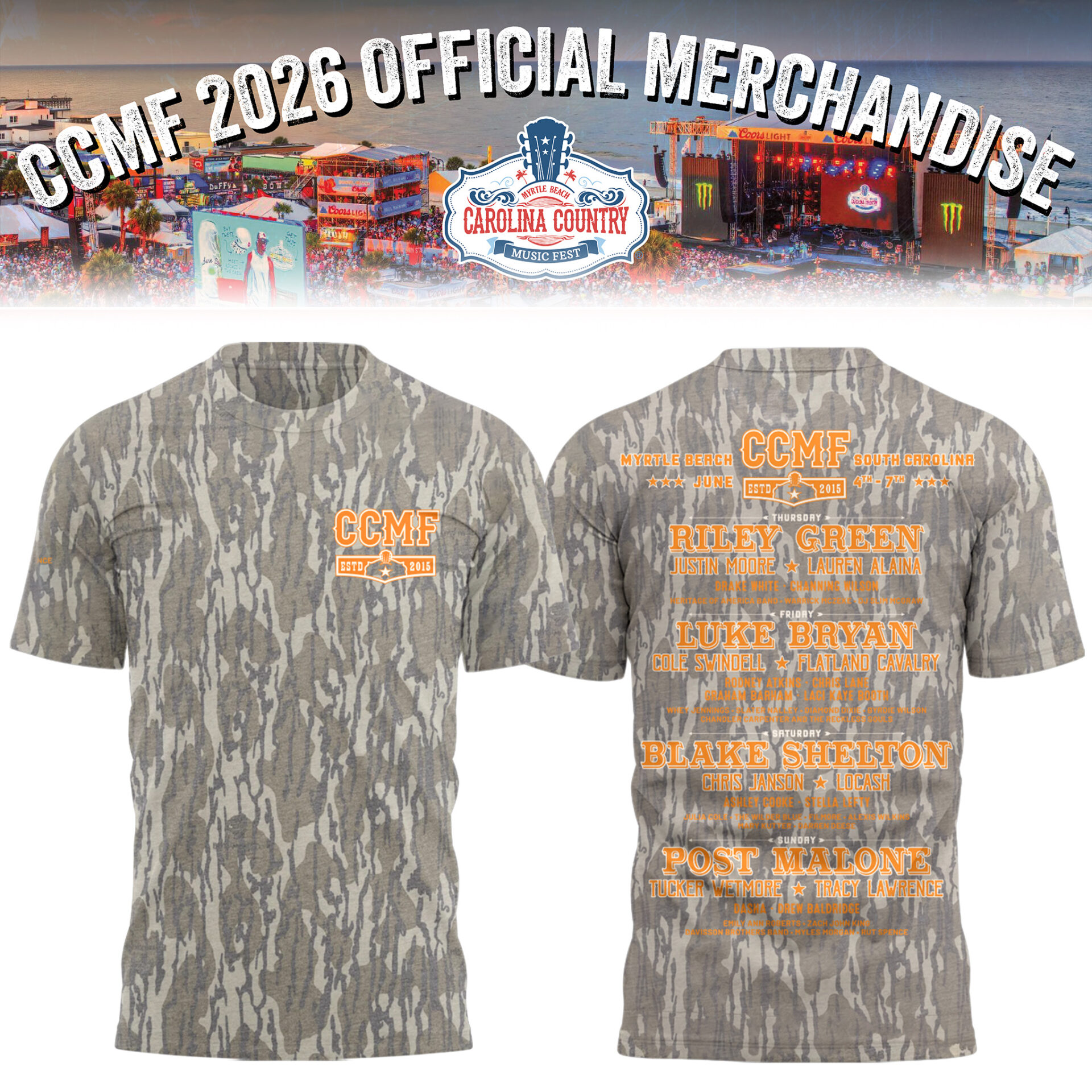 Ccmf Festival Graphic T-Shirt Gift For Concert Fans 2026