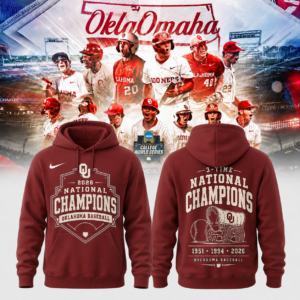 Oklahoma Sooners National Champions Baseball 2026 Collector Hoodie