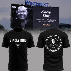 Remembering Stacey King Bulls Announcer T-Shirt Gift For Basketball Supporters