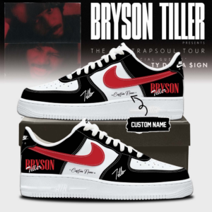 Bryson Tiller The Neo Trapsoul Tour Signature Air Force 1 Shoes V2 Gift For R&B Fans Limited Edition