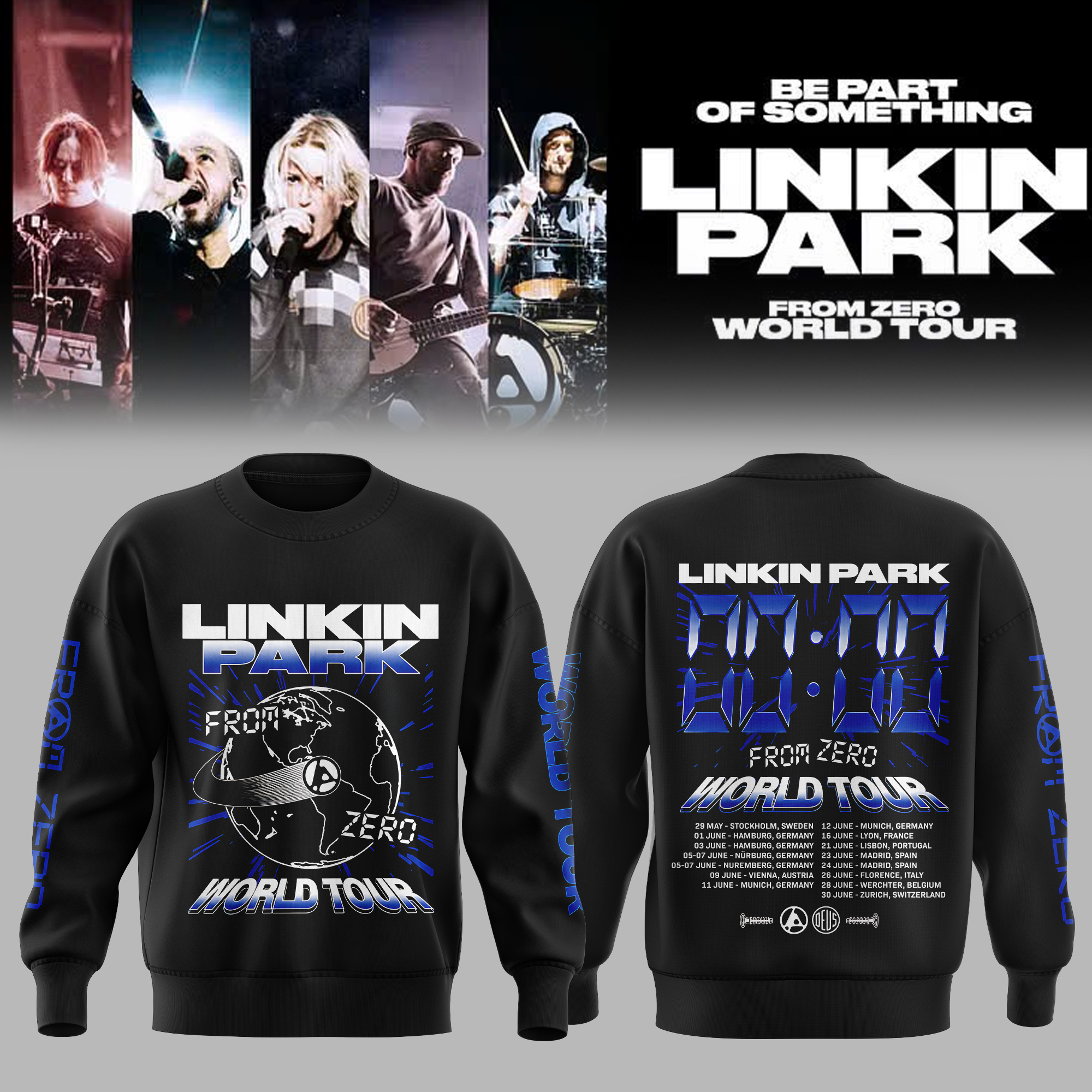 Linkin Park From Zero Europe Tour 2026 Limited Edition Sweatshirt